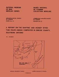 Cover image: Report on the Banting and Hussey Sites 9781772820881