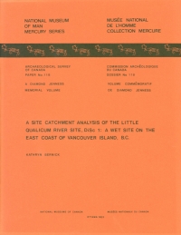 Cover image: Site Catchment Analysis of the Little Qualicum River Site, DiSc 1 9781772821123