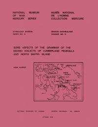 Imagen de portada: Some aspects of the grammar of the Eskimo dialects of Cumberland Peninsula and North Baffin Island 9781772821772