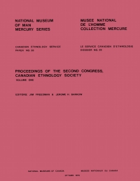 Imagen de portada: Proceedings of the second congress, Canadian Ethnology Society: Volume 1 9781772821918