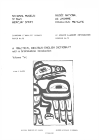 Cover image: Practical Heiltsuk-English dictionary with a grammatical introduction: Volume 2 9781772822373
