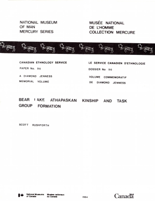Cover image: Bear Lake Athapaskan kinship and task group formation 9781772822595
