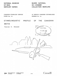 صورة الغلاف: Ethnolinguistic profile of the Canadian Metis 9781772822625