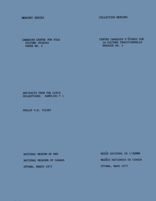 Cover image: Artifacts from the CCFCS collections 9781772823158