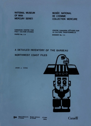 Imagen de portada: Detailed inventory of the Barbeau Northwest Coast Files 9781772823561
