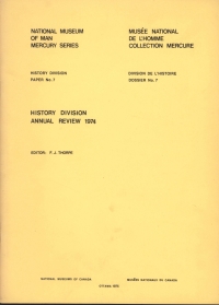 表紙画像: History Division: annual review, 1974 9781772823844