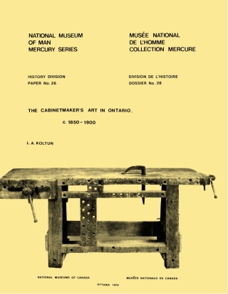 Cover image: Cabinetmaker's art in Ontario, c. 1850-1900 9781772823967