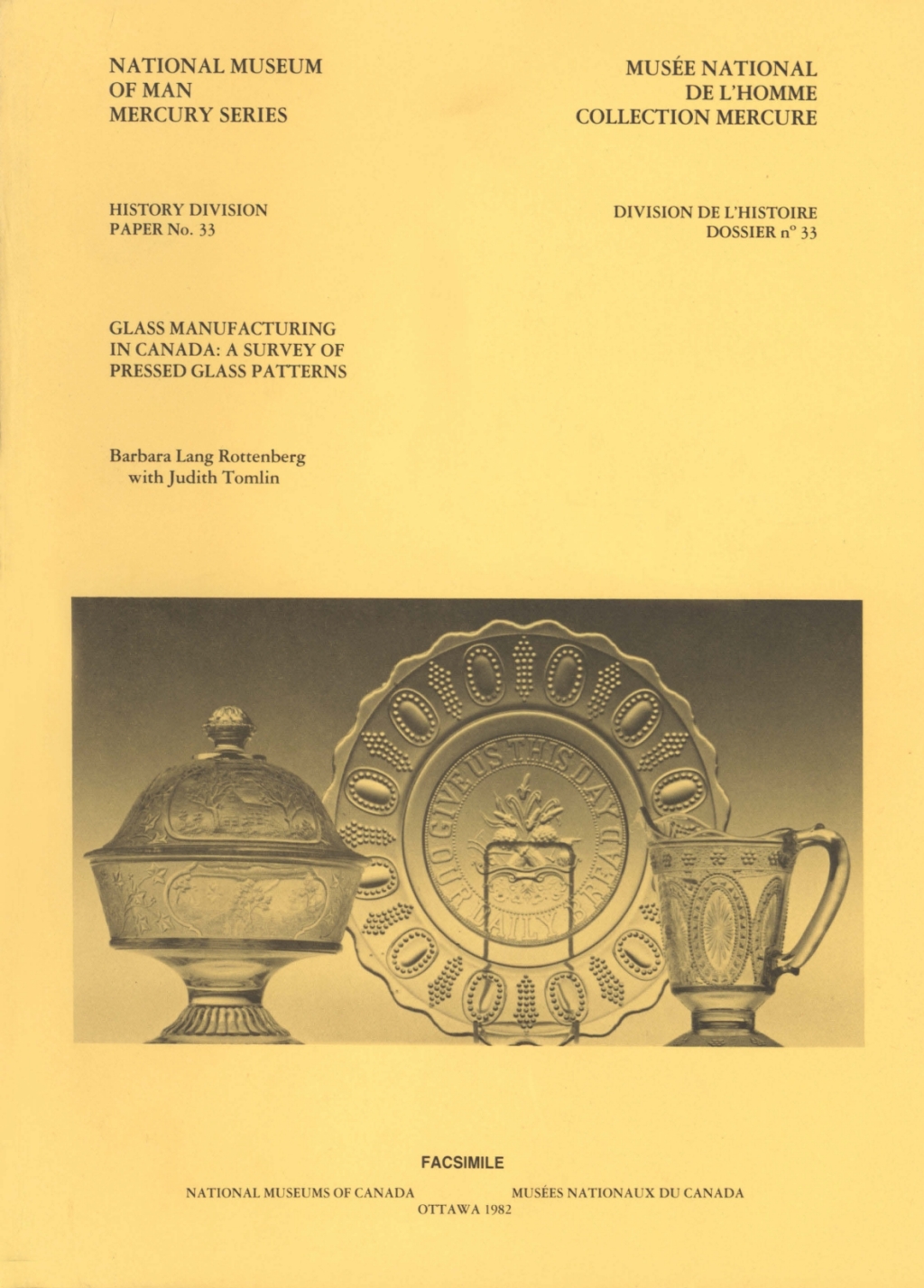 Glass manufacturing in Canada A survey of pressed glass patterns