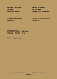 Cover image: Communications Division: annual review, 1974 9781772824216