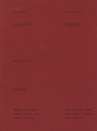 Cover image: Canadian War Museum: annual review 1972 9781772824407