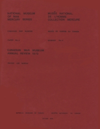 Cover image: Canadian War Museum: annual review 1973 9781772824414