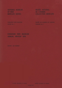 Cover image: Canadian War Museum: annual review 1974 9781772824445