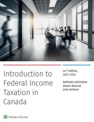 Cover image: 2023-2024 Introduction to Federal Income Taxation in Canada, with Study Guide 44th edition 9781773792095