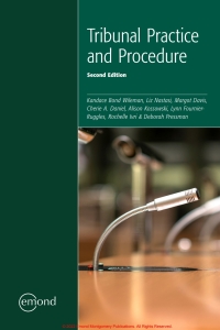 Imagen de portada: Tribunal Practice and Procedure 2nd edition 9781774620021