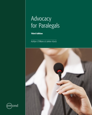 Cover image: Advocacy for Paralegals 3rd edition 9781774620786