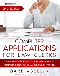 Cover image: Computer Applications for Law Clerks 2nd edition 9798567141793
