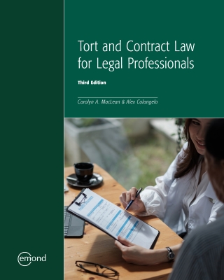 Cover image: Tort and Contract Law for Legal Professionals 3rd edition 9781774621738