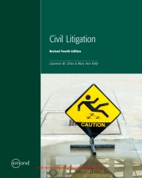 Imagen de portada: Civil Litigation, Revised Edition 4th edition 9781774621882