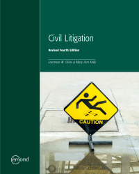 Cover image: Civil Litigation, Revised Fourth Edition 4th edition 9781774621882