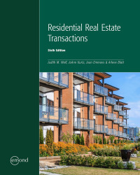 Cover image: Residential Real Estate Transactions 6th edition 9781774623954