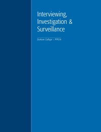 Cover image: Interviewing, Investigation, and Surveillance: Durham College 1st edition 9781552396346