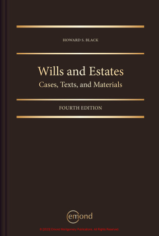 Cover image: Wills and Estates: Cases, Texts, and Materials 4th edition 9781774624265
