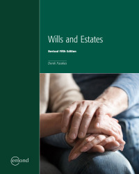Imagen de portada: Wills and Estates, Revised 5th edition 9781774625200