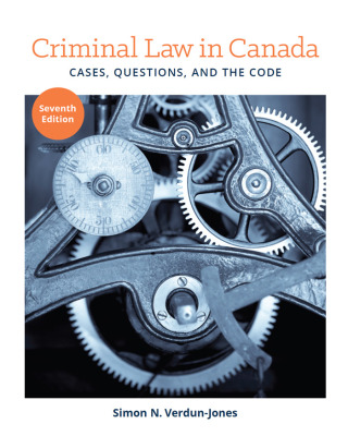 Cover image: Criminal Law in Canada: Cases, Questions, and the Code 7th edition 9780176724412