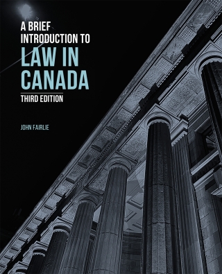 Imagen de portada: A Brief Introduction to Law in Canada 3rd edition 9781774626238