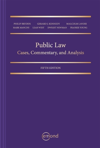 Cover image: Public Law: Cases, Commentary, and Analysis 5th edition 9781774626566