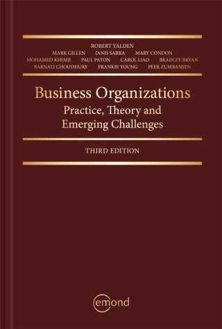 Cover image: Business Organizations: Practice, Theory and Emerging Challenges 3rd edition 9781774626672