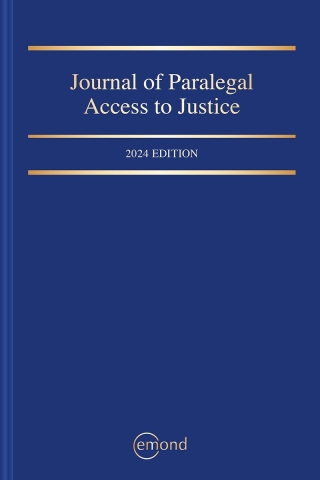 Cover image: Journal of Paralegal Access to Justice 2024 Edition 4th edition 9781774627372