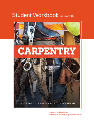 Cover image: Student Workbook to accompany Carpentry (Canadian Edition) 4th edition 9780176885014
