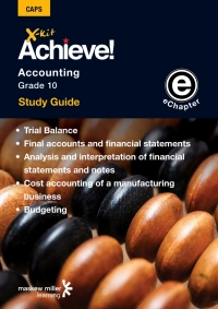 Cover image: X-kit Achieve! Accounting Grade 10 Study Guide (Units 11 to 15) 1st edition 9781775781462