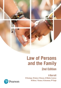 Cover image: Law of Persons and the Family 2nd edition 9781928226802