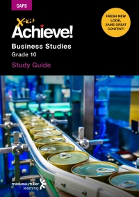 Cover image: X-kit Achieve! Business Studies Grade 10 Study Guide 1st edition 9781928226208
