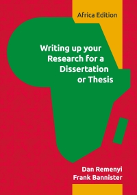 Cover image: Writing up your Research for a Dissertation or Thesis 1st edition 9781776413423