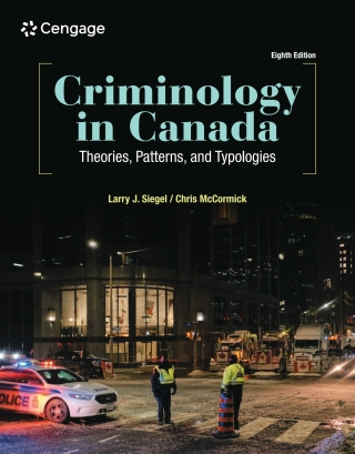 Cover image: Criminology in Canada: ​Theories, Patterns, and Typologies 8th edition 9781774747827