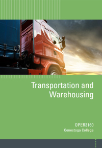 Cover image: TRANSPORTATION AND WAREHOUSING OPER 3160 CUSTOM 1st edition 9781774741481