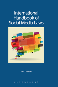 Cover image: International Handbook of Social Media Laws 1st edition 9781780438290