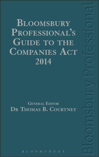 Imagen de portada: Bloomsbury Professional's Guide to the Companies Act 2014 1st edition