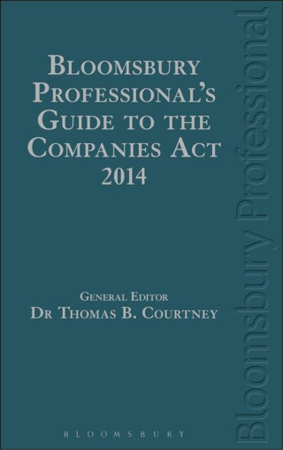 Cover image: Bloomsbury Professional's Guide to the Companies Act 2014 1st edition