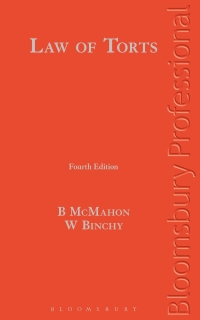 Cover image: Law of Torts 4th edition