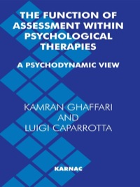 Imagen de portada: The Function of Assessment Within Psychological Therapies 9781855759541