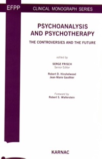 Titelbild: Psychoanalysis and Psychotherapy 9781855752665