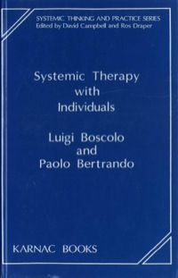 Imagen de portada: Systemic Therapy with Individuals 9781855750944