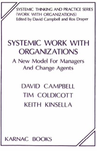 Cover image: Systemic Work with Organizations 9781855751002