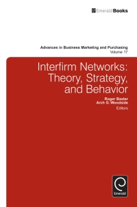 Cover image: Interfirm Business-to-Business Networks 9781780520247