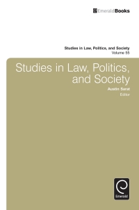 Cover image: Studies in Law, Politics and Society 9781780520803