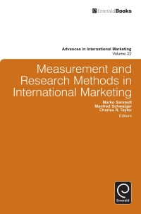 Cover image: Measurement and Research Methods in International Marketing 9781780520940